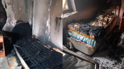 Nevşehir’in Avanos ilçesinde gökyüzünden süzülen yıldırımın müstakil bir evi hedef