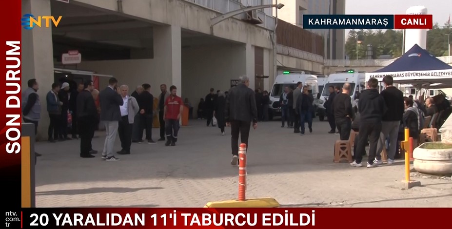 Kahramanmaraş’ta meydana gelen sarsıcı okul saldırısının ardından hastaneye kaldırılan yaralıların