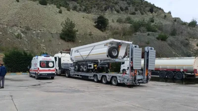 Bilecik’in Vezirhan beldesinde mola vermek amacıyla bir akaryakıt istasyonuna giriş