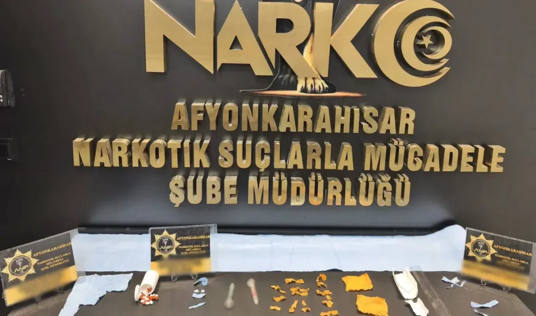 Afyonkarahisar Emniyet Müdürlüğü ekiplerinin şehir genelinde uyuşturucu ile mücadele kapsamında