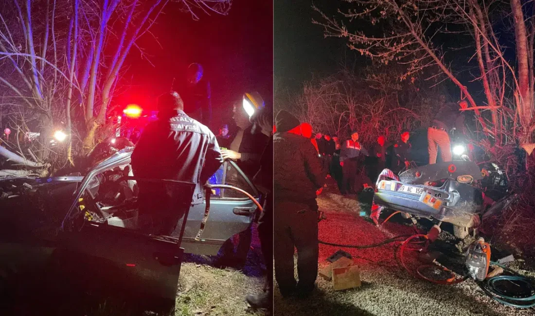 Antalya’nın Korkuteli ilçesinde günün ilk saatlerinde meydana gelen feci trafik