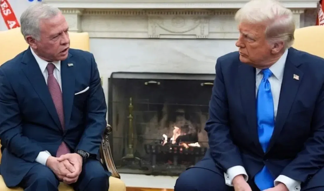 Ürdün Kralı 2. Abdullah ile ABD’nin seçilmiş başkanı Donald Trump