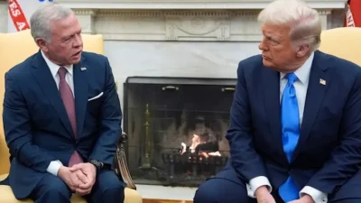 Ürdün Kralı 2. Abdullah ile ABD’nin seçilmiş başkanı Donald Trump