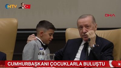 Cumhurbaşkanı Recep Tayyip Erdoğan, Beştepe’de çocuklarla bir araya gelerek hafızalardan