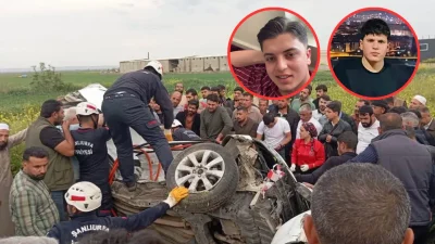 Şanlıurfa ile Akçakale’yi birbirine bağlayan kara yolunda kontrolden çıkan iki