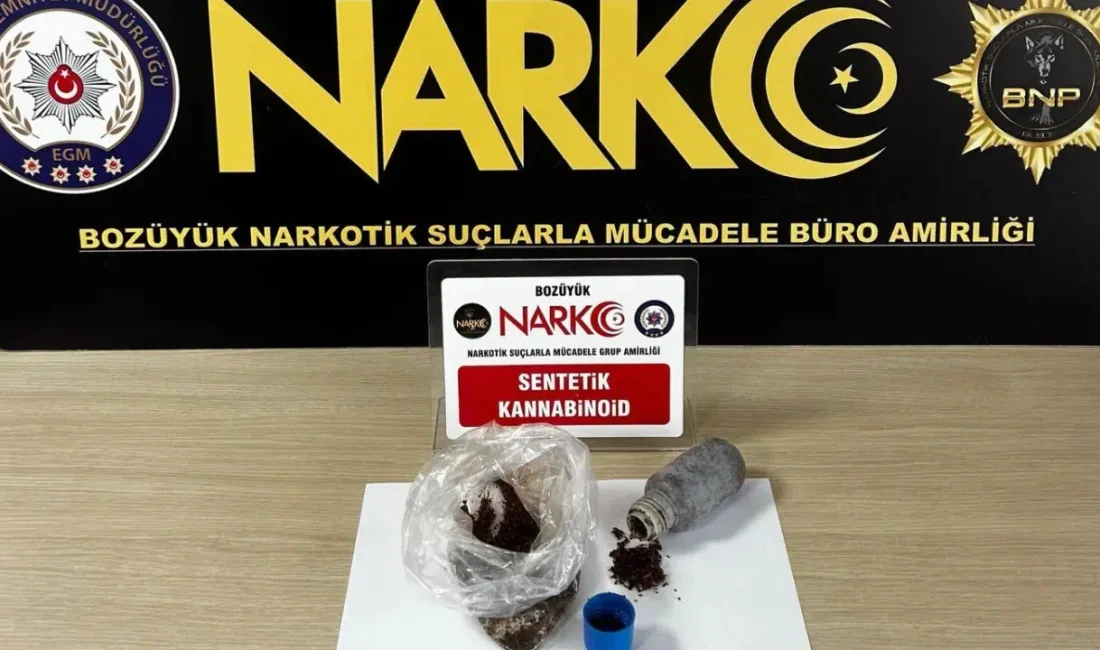 Bilecik’in Bozüyük ilçesinde emniyet güçlerinin zehir tacirlerine yönelik yürüttüğü titiz
