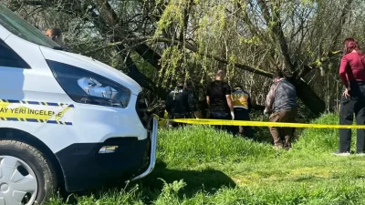 Kütahya’nın Tavşanlı ilçesinde Adranos Çayı kenarındaki ağaçlık alanda bulunan erkek