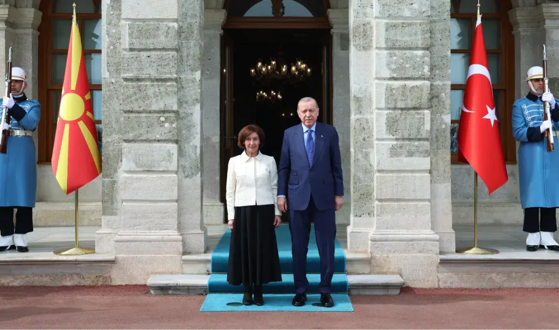Cumhurbaşkanı Recep Tayyip Erdoğan, Kuzey Makedonya Cumhurbaşkanı Gordana Siljanovska Davkova