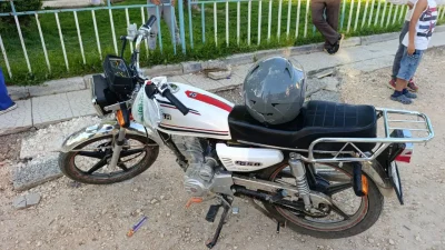 Adıyaman’da seyir halindeki bir motosiklet ile bisikletin çarpışması sonucu ortalık