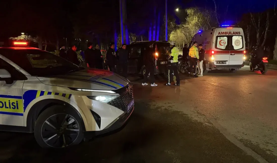 Erzurum’da hafif ticari araç ile motosikletin çarpıştığı feci kaza sonrasında