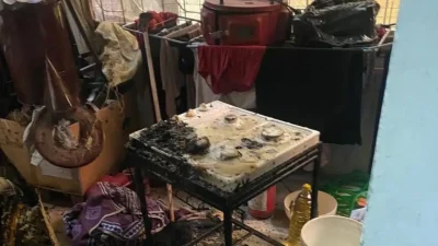 Siirt’te bir apartman dairesinde aniden yükselen alevler çevrede büyük paniğe