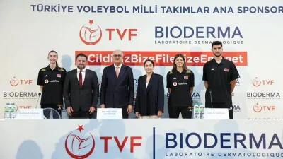 Türkiye Voleybol Federasyonu ile Bioderma arasında imzalanan 3 yıllık ana