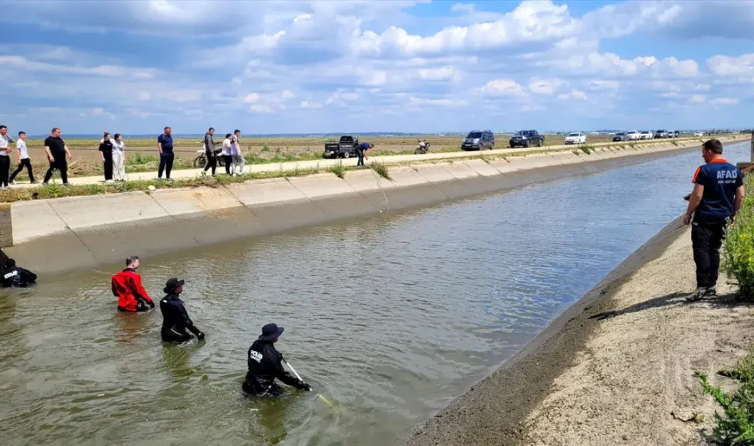 Edirne’nin İpsala ilçesinde sulama kanalına düşerek akıntıya kapılan vatandaşla ilgili