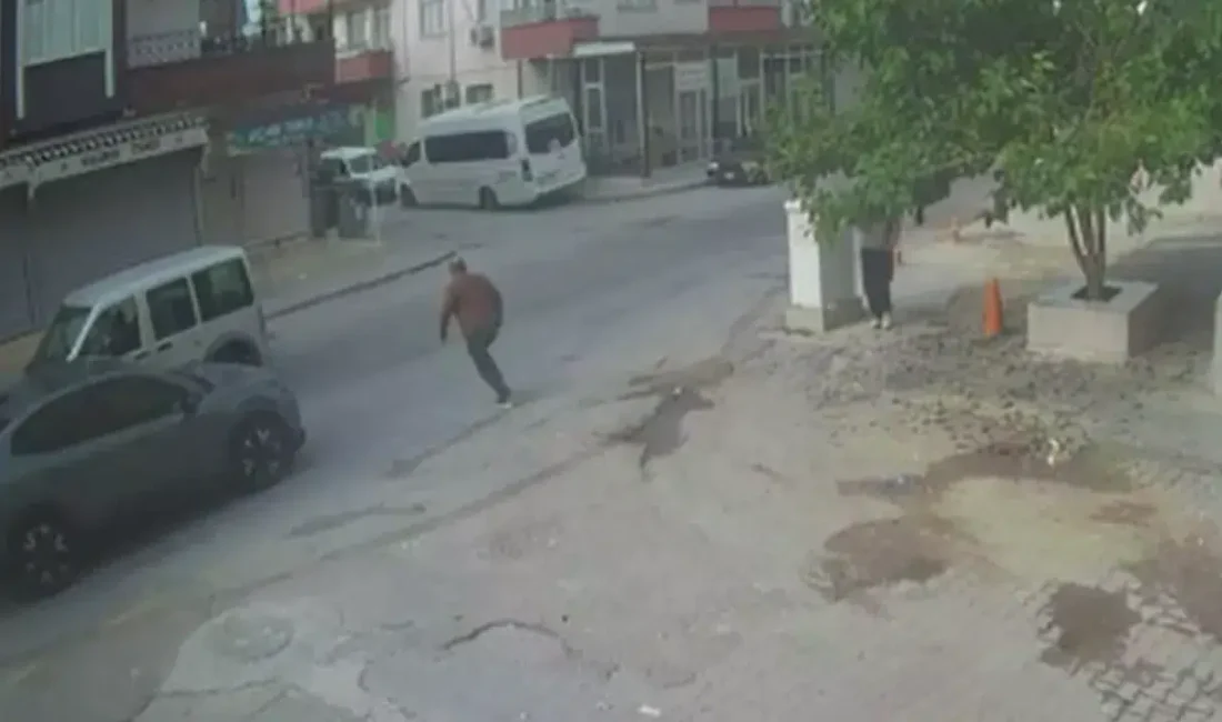 Mersin’in Tarsus ilçesinde, sevdiklerine el sallayarak yolun karşısına geçmeye çalışan