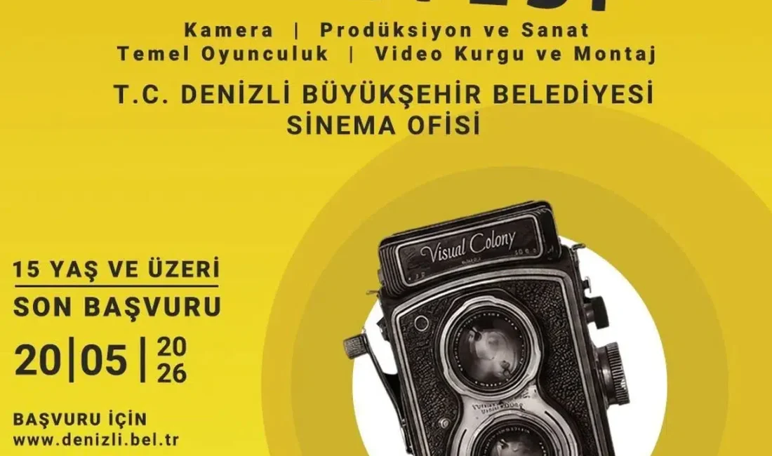 Denizli Büyükşehir Belediyesi, sinema dünyasına adım atmak isteyen yetenekler için