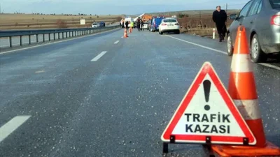Tekirdağ’ın Hayrabolu ilçesinde kontrolden çıkan motosikletin devrilmesi sonucu meydana gelen