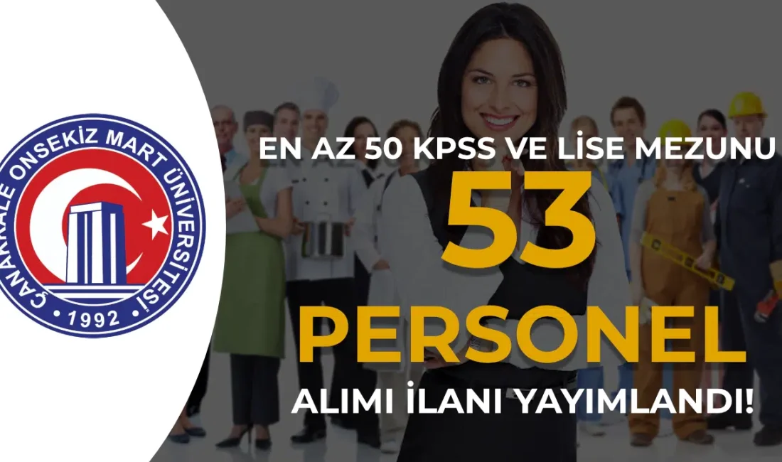 Çanakkale Onsekiz Mart Üniversitesi bünyesindeki eksikliği gidermek amacıyla 2024 yılı