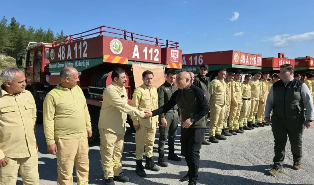Muğla Orman Bölge Müdürlüğü tarafından Marmaris’te gerçekleştirilen nefes kesen yangın