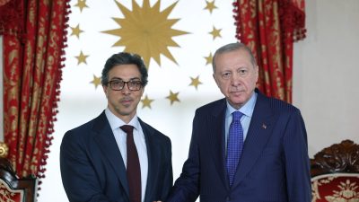 Cumhurbaşkanı Recep Tayyip Erdoğan, Birleşik Arap Emirlikleri Başkan Yardımcısı Şeyh