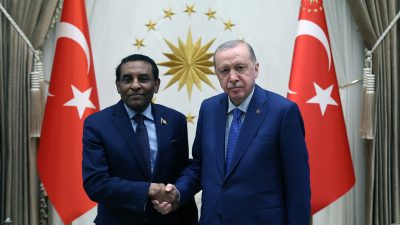 Cumhurbaşkanı Recep Tayyip Erdoğan, çalışma ziyareti kapsamında Türkiye’ye gelen Sudan