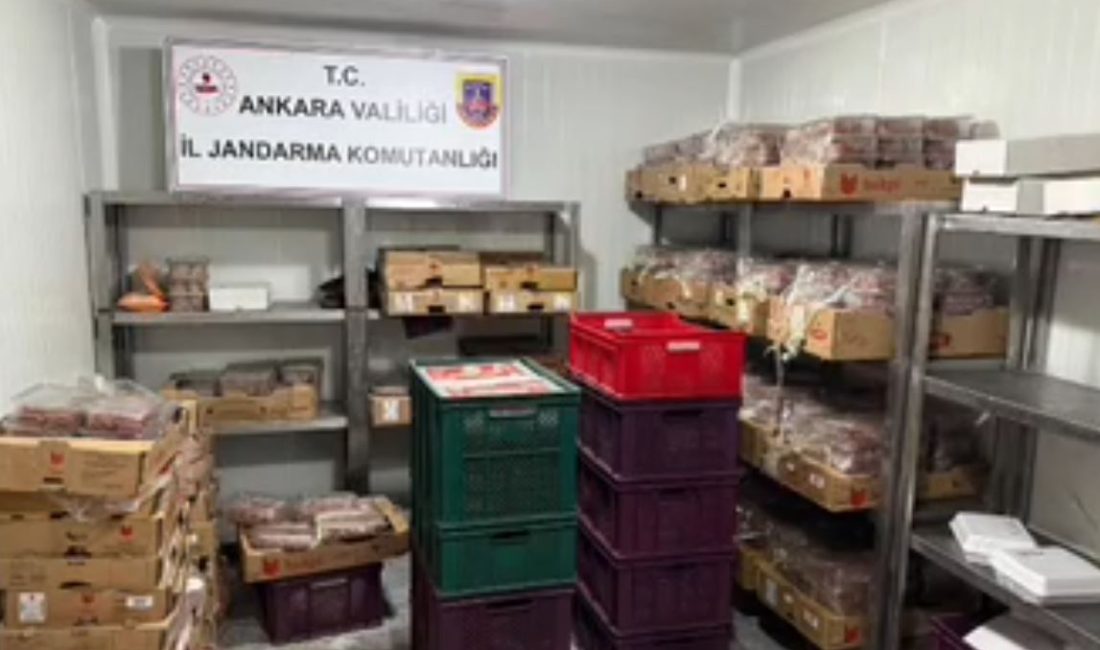 Ankara İl Jandarma Komutanlığı ekipleri tarafından düzenlenen dev operasyonda piyasa