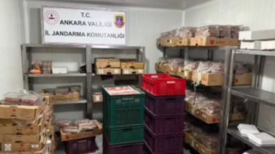 Ankara İl Jandarma Komutanlığı ekipleri tarafından düzenlenen dev operasyonda piyasa