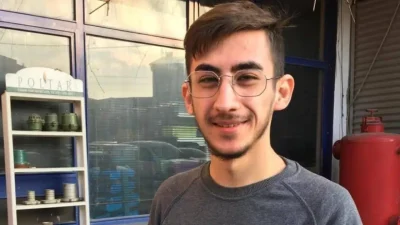 Çanakkale’nin Bayramiç ilçesinde devam eden bir inşaat çalışması sırasında, taşınan