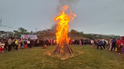 Tekirdağ’ın Süleymanpaşa ilçesinde bu yıl üçüncüsü düzenlenen Kakava ve Hıdrellez