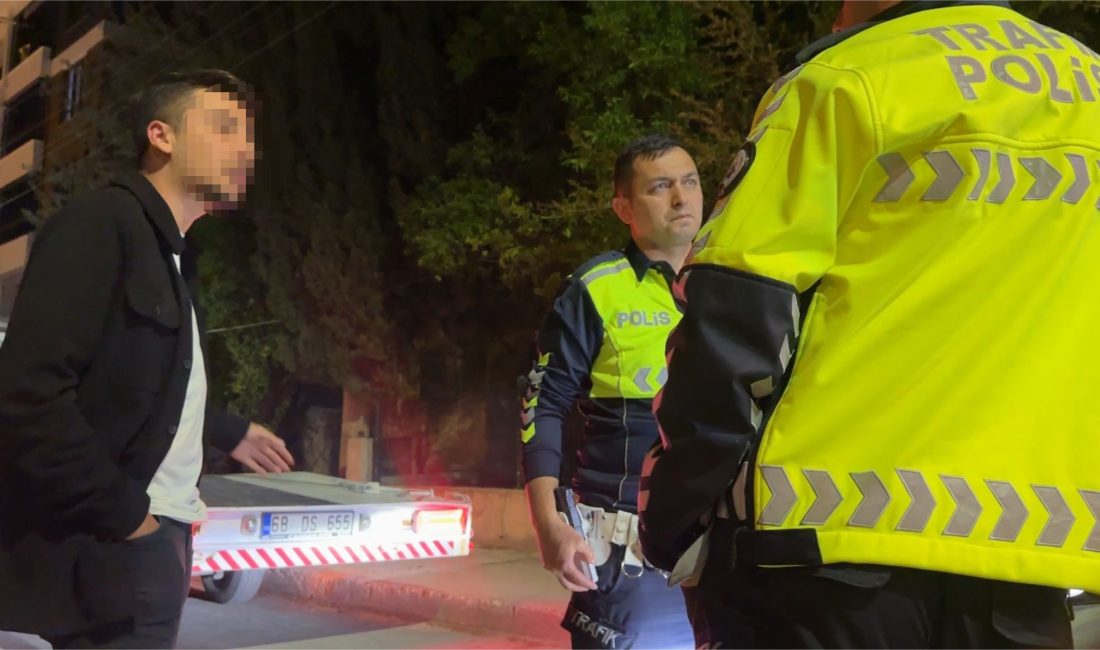Burdur’da uygulama noktasında polisin ‘dur’ ihtarına uymayarak kaçmaya çalışan alkollü