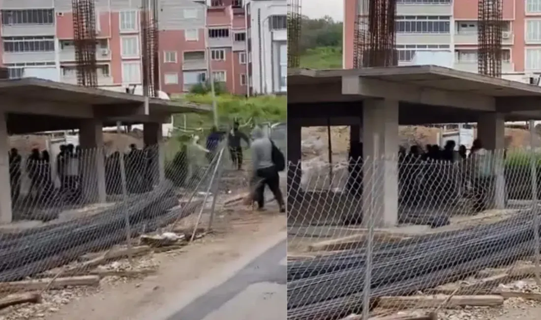 Bursa’nın Osmangazi ilçesinde yükselen gerilim sokaklara taştı. İnşaat işçileri arasında