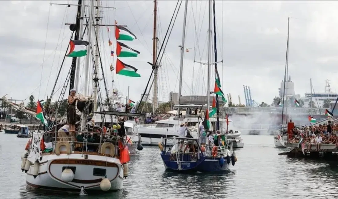 Küresel Sumud Filosu’na yönelik saldırının ardından Yunanistan’ın Girit Adası’na götürülen