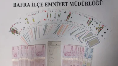 Samsun’un Bafra ilçesinde emniyet güçlerinin titizlikle yürüttüğü denetimler sonucunda kumar