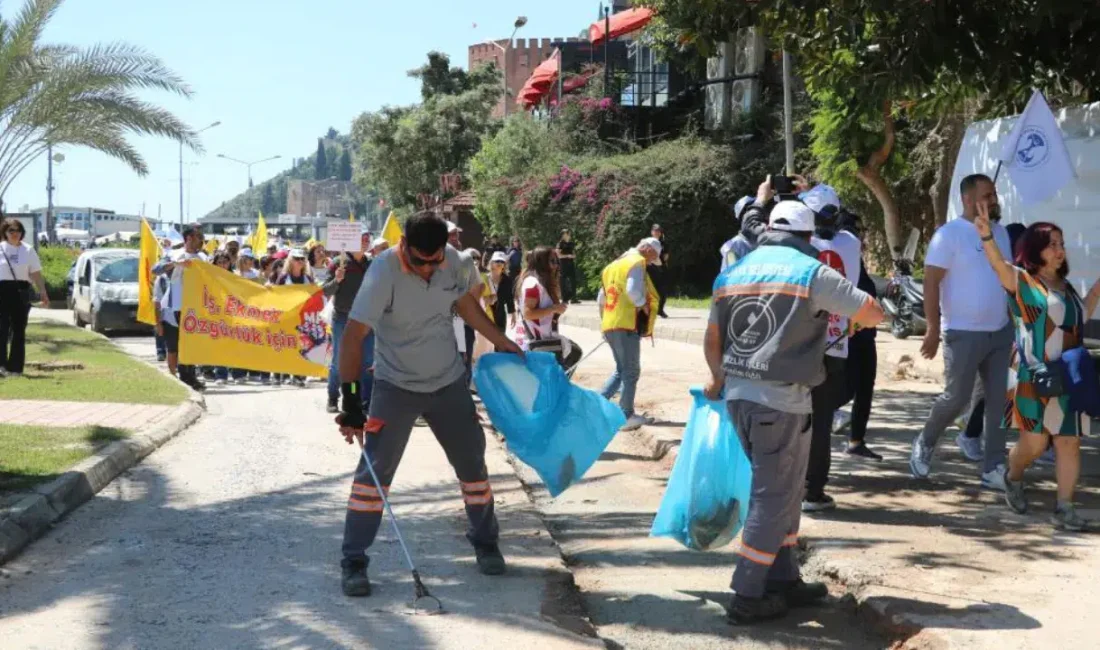 Antalya’nın turizm merkezi Alanya’da 1 Mayıs Emek ve Dayanışma Günü