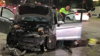 Antalya’nın Kepez ilçesinde meydana gelen korkunç kazada, başka bir aracın