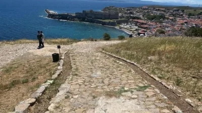 Çanakkale’nin gözbebeği Bozcaada’da, asırlık tarihi yel değirmenlerinin bulunduğu bölgede gerçekleştirilen