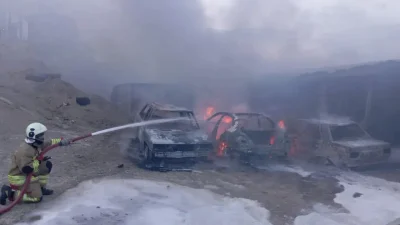Hatay’ın Samandağ ilçesinde bir inşaat şantiyesinde başlayan ve kısa sürede