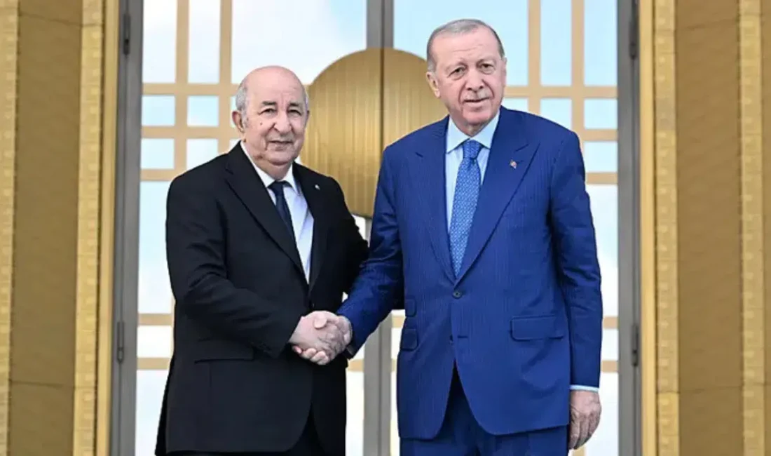 Cumhurbaşkanı Recep Tayyip Erdoğan, Cezayir Cumhurbaşkanı Abdülmecid Tebbun ile gerçekleştirdiği