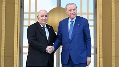 Cumhurbaşkanı Recep Tayyip Erdoğan, Cezayir Cumhurbaşkanı Abdülmecid Tebbun ile gerçekleştirdiği