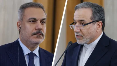 Dışişleri Bakanı Hakan Fidan ile İranlı mevkidaşı Abbas Erakçi arasında