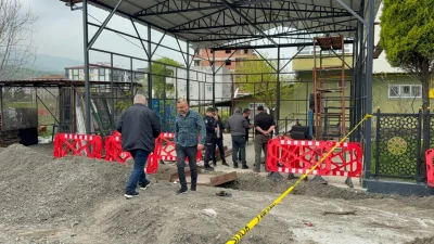 Samsun’un Tekkeköy ilçesinde inşaat alanındaki kazıkların mülkiyeti üzerine başlayan sözlü