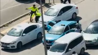Gaziantep sokaklarında dehşet saçan olayda, bir çiftin pompalı tüfekle taksi