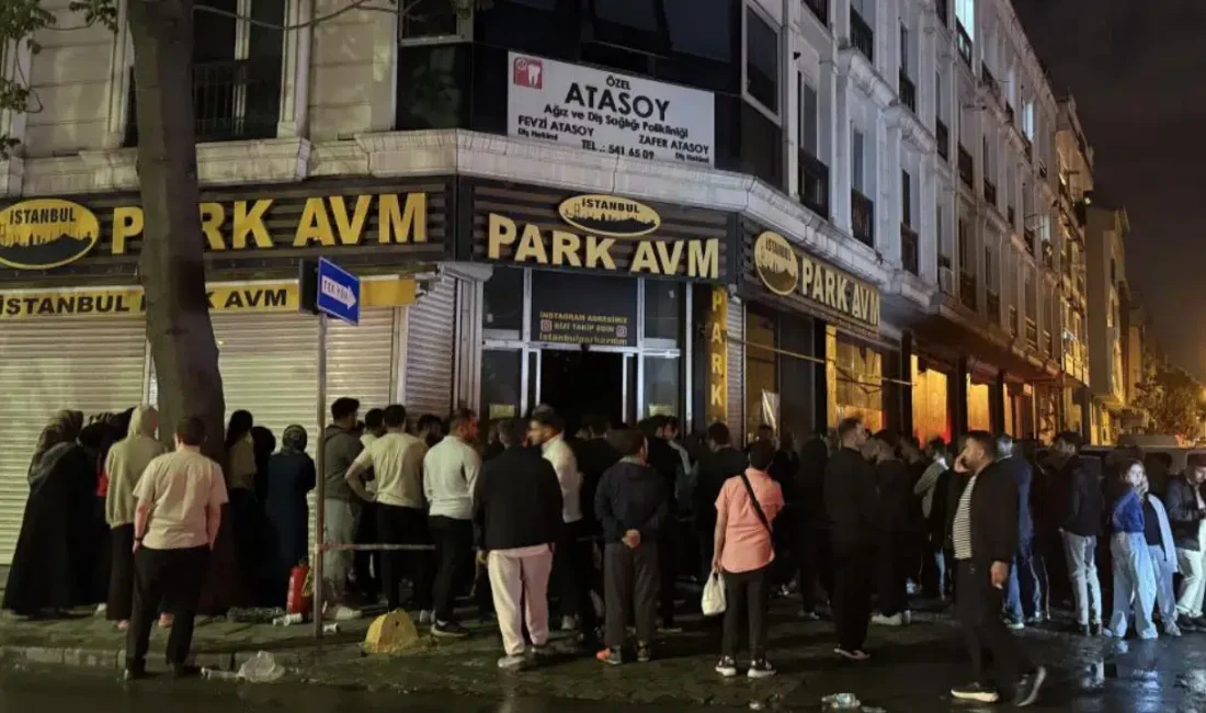 Küçükçekmece’de üç katlı bir binanın giriş katındaki iş yerinde aniden