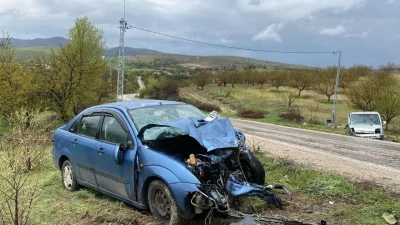 Elazığ’da meydana gelen ve yürekleri ağza getiren trafik kazasında hafif