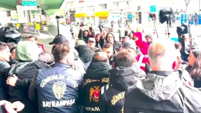 İstanbul’un en işlek noktalarından biri olan Mecidiyeköy’de 1 Mayıs Emek
