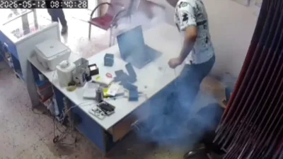 Adana’da bir cep telefonu tamiri sırasında yaşanan korku dolu anlar