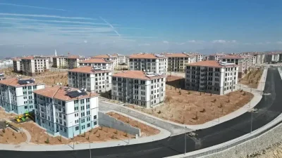 Malatya’da deprem felaketinin ardından başlatılan dev konut seferberliğinde sıcak bir