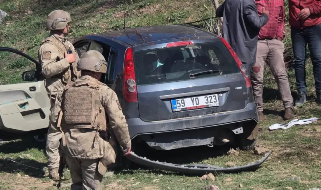 Van’ın Başkale ilçesinde kontrolden çıkan otomobilin savrulması sonucu meydana gelen