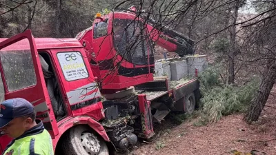 Burdur – Isparta kara yolunda seyir halindeyken kontrolden çıkan dev
