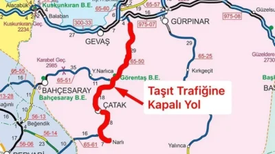 Van’ın Çatak ilçesinde etkili olan şiddetli yağışlar ve karların erimesiyle