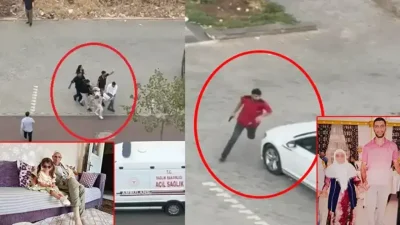 Diyarbakır’ın Kayapınar ilçesinde bir kasap dükkanında Zülfü Coşan ve oğlu